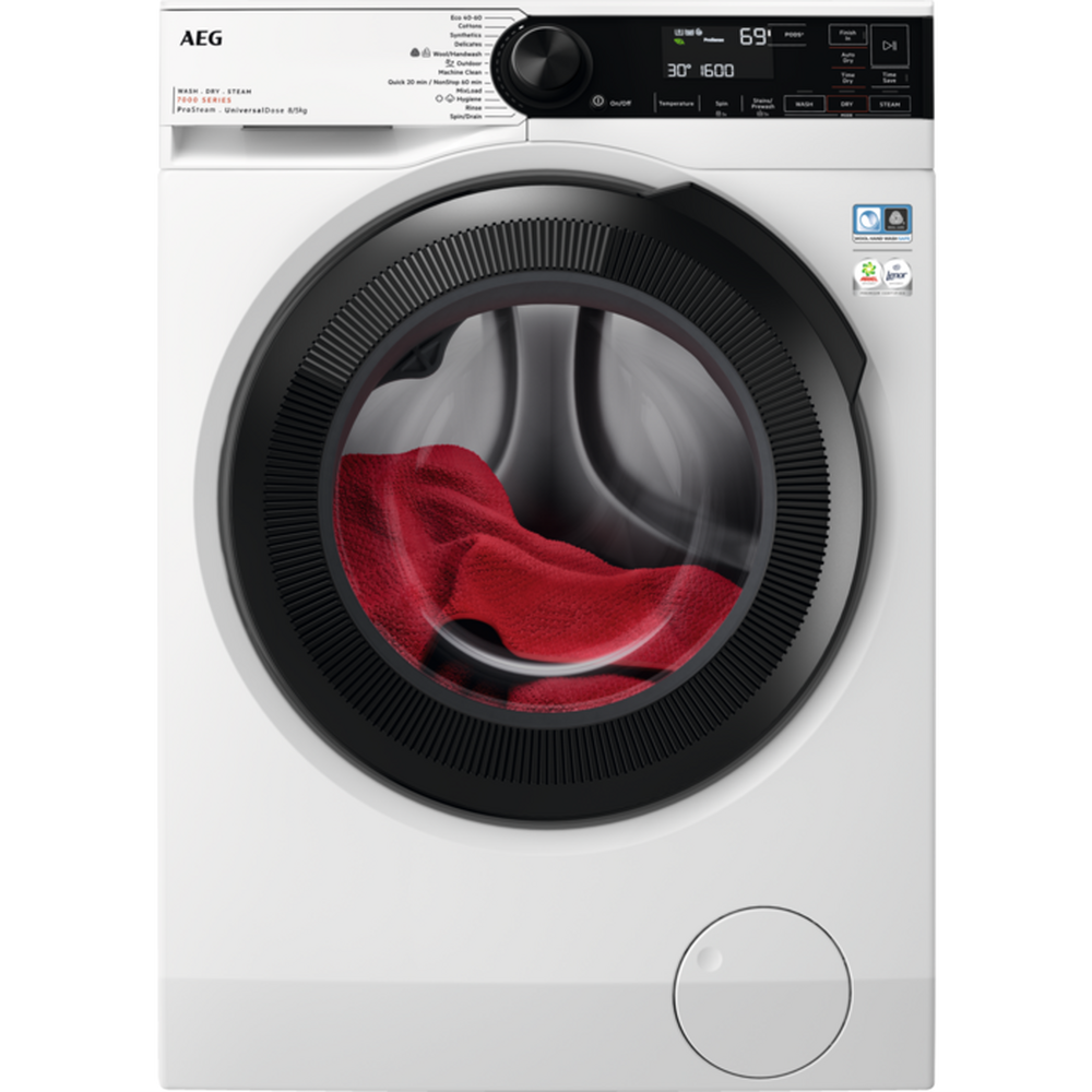 AEG LWR7485M4U 8kg/5kg 1600 Spin Washer Dryer - White