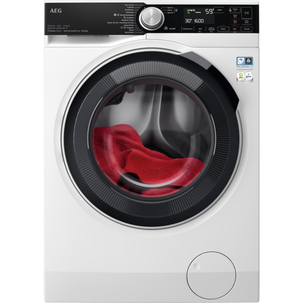 AEG LWR8516O5UD 10kg/6kg 1600 Spin Washer Dryer - White