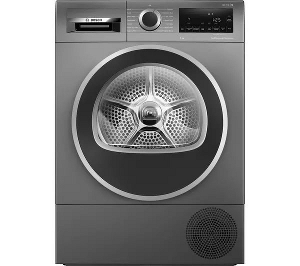 Bosch WQG245R9GB Series 6 9kg Heat Pump Tumble Dryer - Graphite