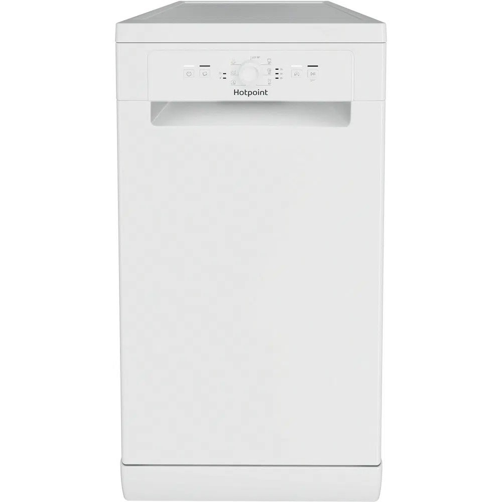 Hotpoint HSFE1B19UKN Freestanding Slimline Dishwasher - White