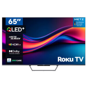 Metz 65MQF7500ZUK 65" 4K QLED Roku TV - Black
