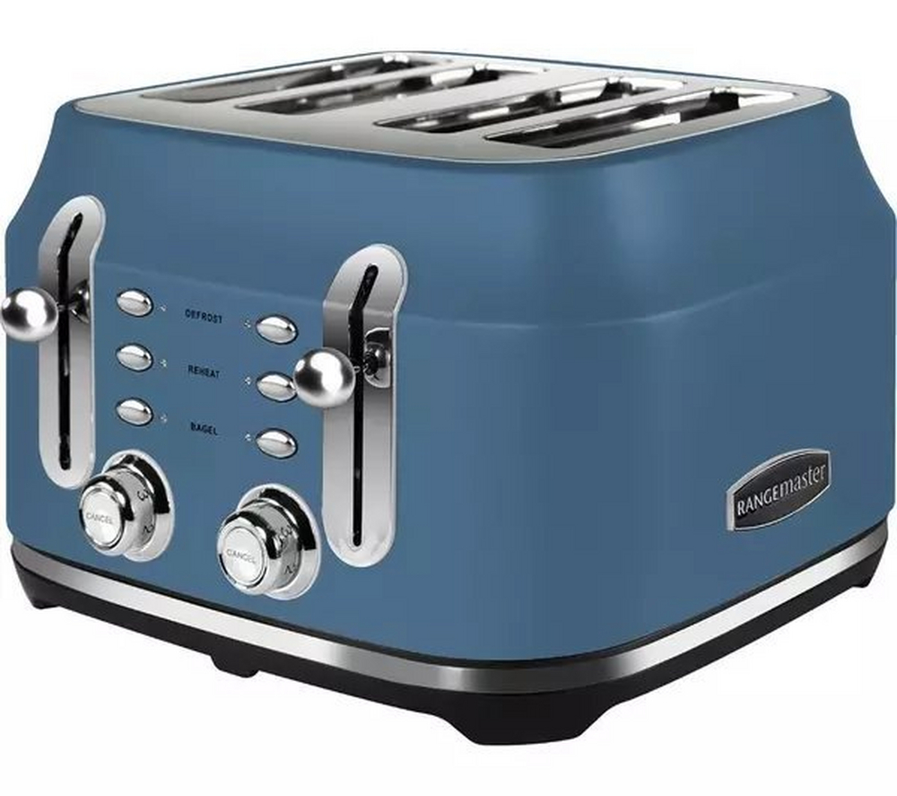 Rangemaster RMCL4S201SB 4 Slice Toaster - Stone Blue