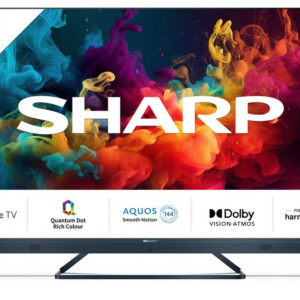 Sharp 4T-C55FQ5KM2KG 55" 4K UHD Quantum Dot Frameless Smart Google TV