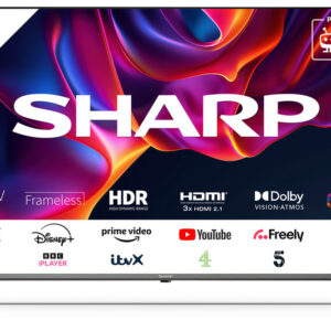 Sharp 4T-C55GM6141KB 55" 4K UHD Quantum Dot Frameless Smart TiVo TV