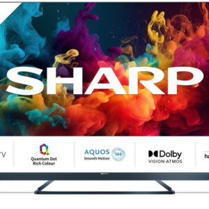 Sharp 4T-C65FQ5KM2KG 65" 4K UHD Quantum Dot Frameless Smart Google TV