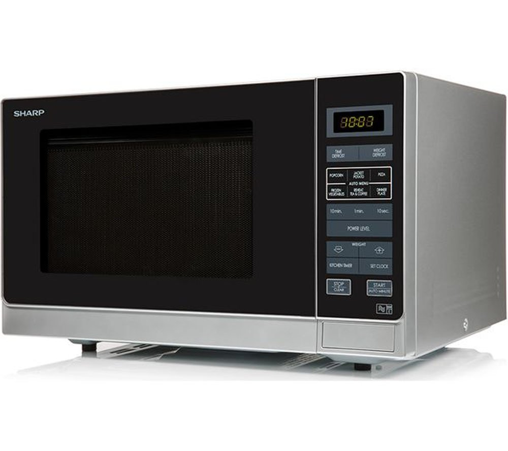 Sharp R372SLM 25 Litre Solo Microwave - Silver