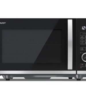 Sharp YC-QG204AU-B 20 Litres Flatbed Microwave Oven with Grill - Black