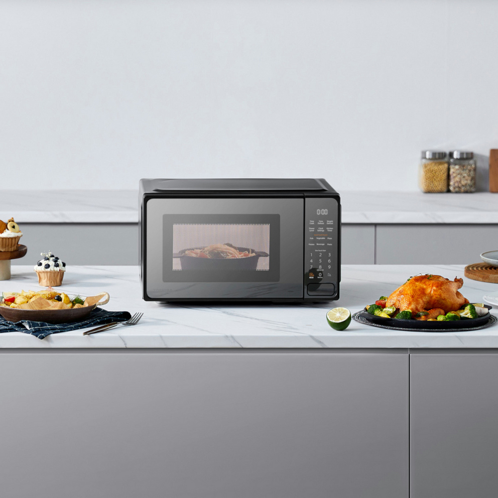 Toshiba MM2-EM20PF 20 Litres Microwave Oven - Mirror Finish Black