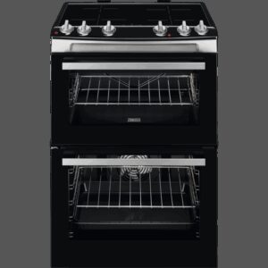 Zanussi ZCI66080XA 60cm Double Oven with Induction Hob - Stainless Steel