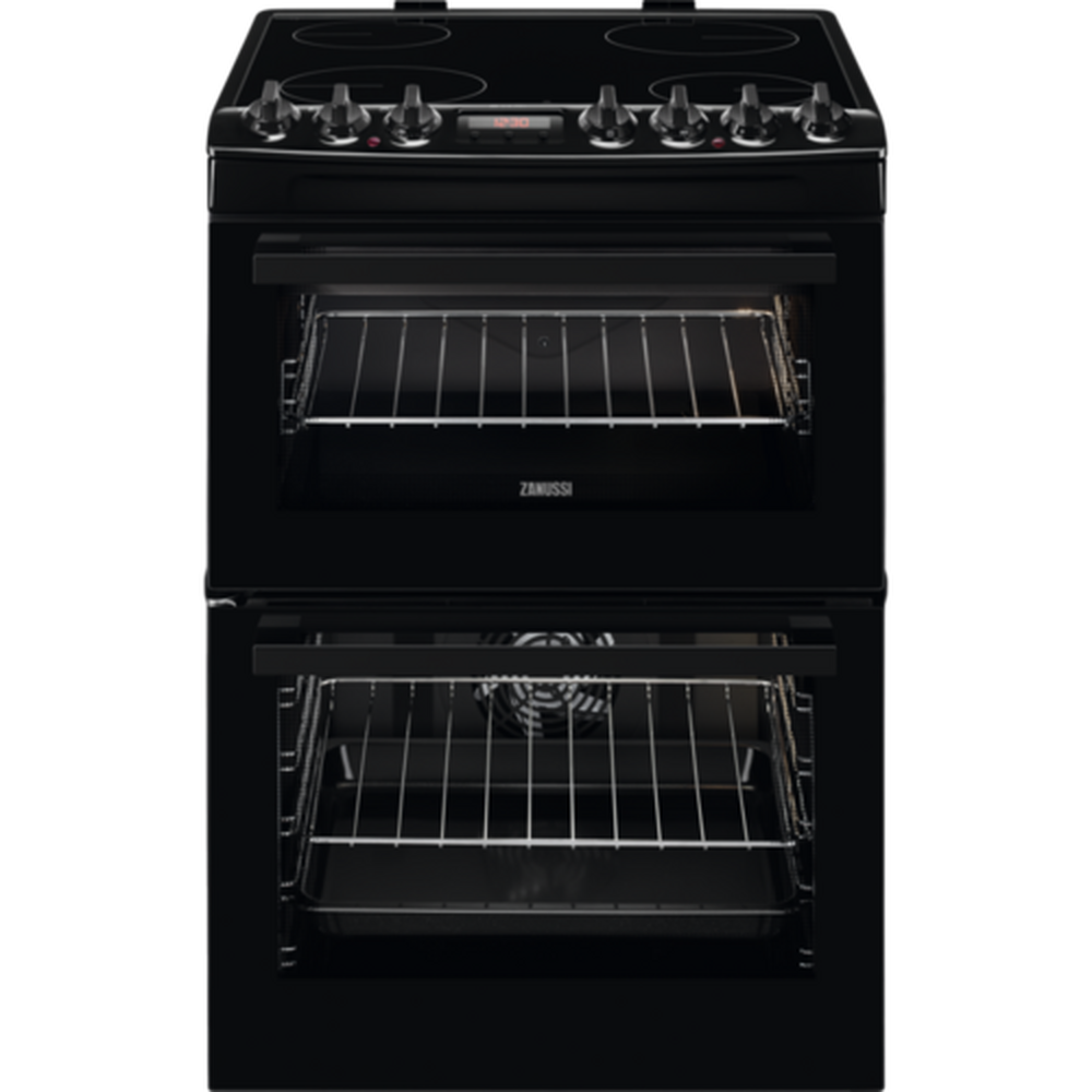 Zanussi ZCV69360BA 60cm Electric Ceramic Cooker - Black