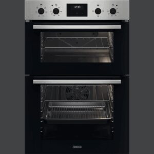 Zanussi ZKCXL3X1 56cm Built In Electric Double Oven - Stainless Steel
