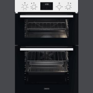 Zanussi ZKHNL3W1 59.4cm Built In Electric Double Oven - White