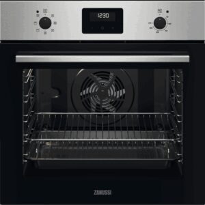 Zanussi ZOHNX3X1 59.4cm Built In Electric Single Oven - Stainless Steel