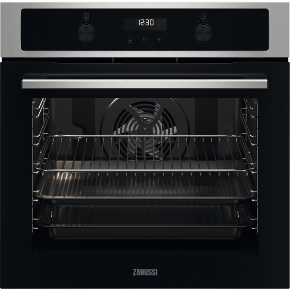 Zanussi ZOPNA7X1 59.4cm Built In Pyrolytic Single Oven - Stainless