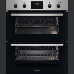 Zanussi ZPHNL3X1 59.4cm Built In Electric Double Oven - Black