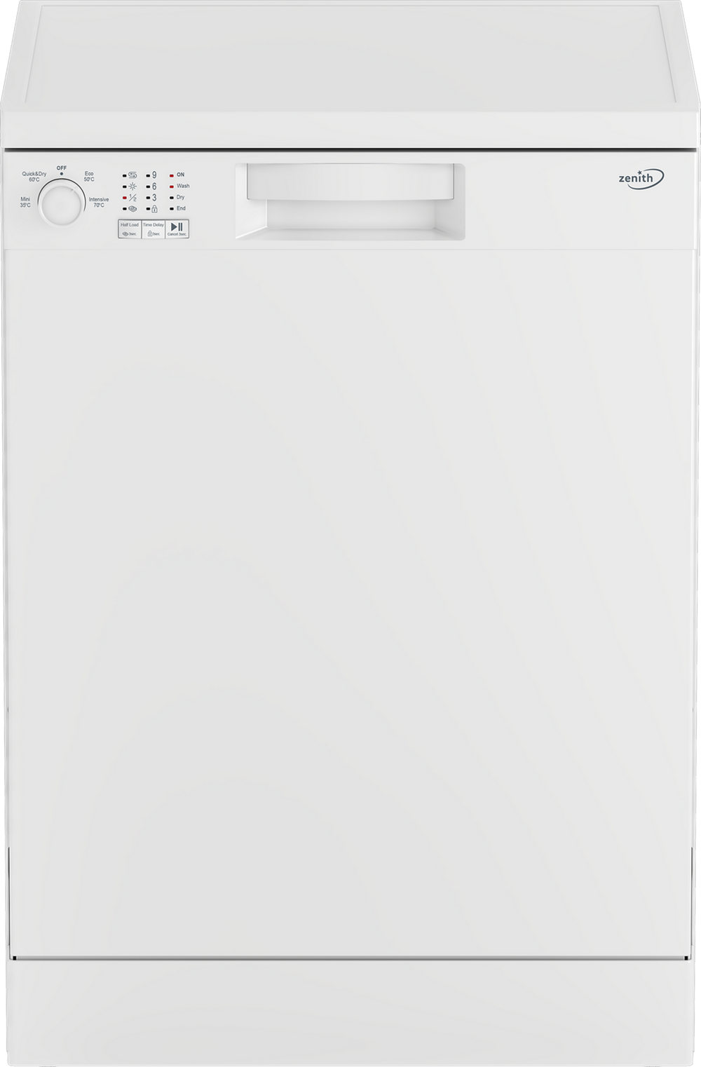 Zenith ZDW601 Dishwasher - White - 13 Place Settings