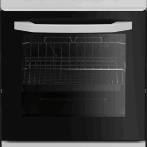 Zenith ZE503W 50cm Electric Single Oven with solid plate - hob White